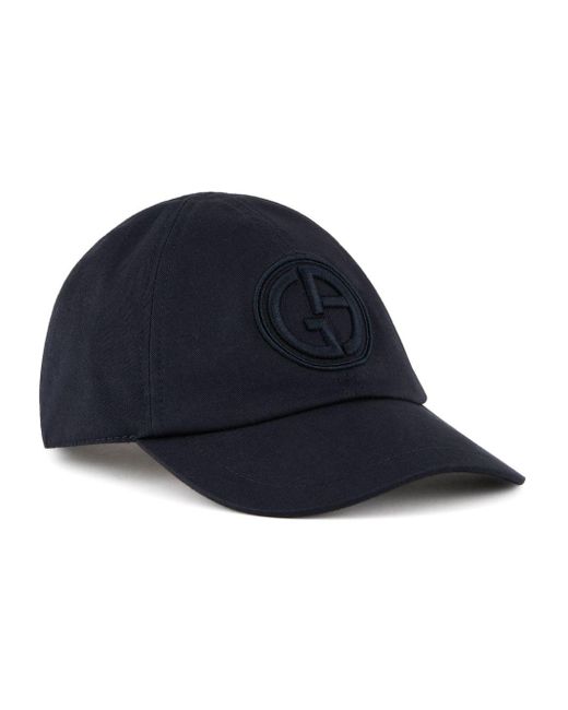Cappello da baseball con ricamo di Giorgio Armani in Blue da Uomo