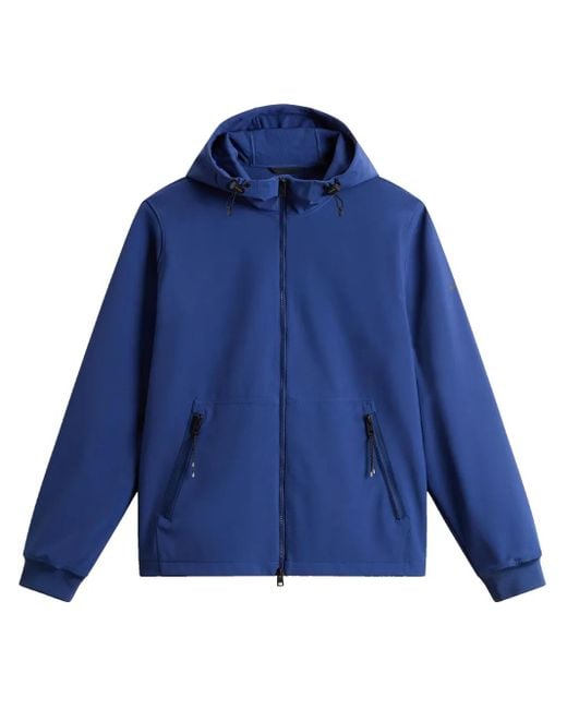Woolrich Kapuzenjacke mit Reißverschluss in Blue für Herren