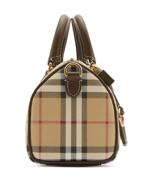 Burberry チェック トートバッグ Metallic