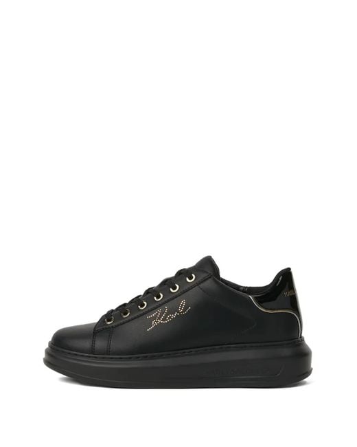 Karl Lagerfeld Black Kapri Sneakers