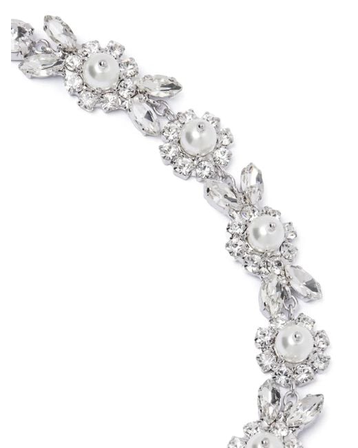 ネックレス・ペンダント Daisy Floret Necklace - Simone Rocha - Crystal - White Simone Rocha Half Daisy Floret Necklace in White | Lyst
