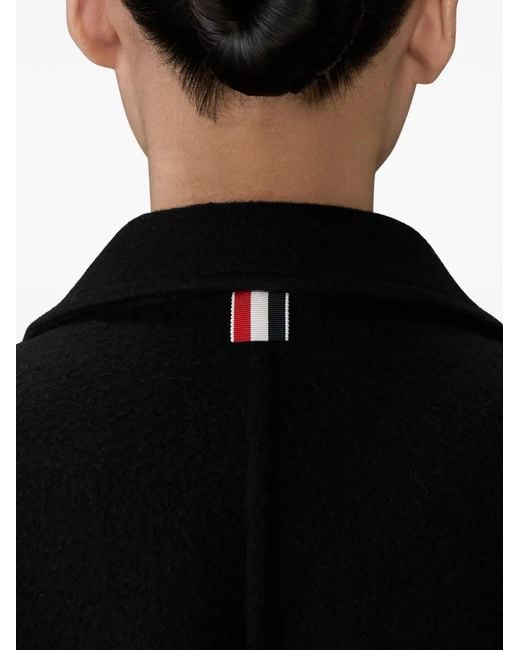 Thom Browne Black Single-Breasted Coat