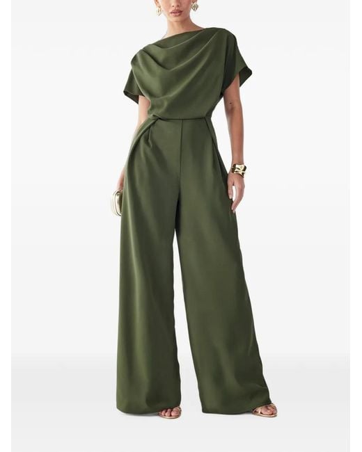 BWLDR Green Cowl-Neck Jumpsuit