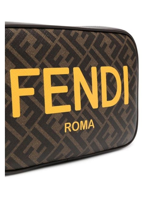 Fendi Black Ff Logo-print Shoulder Bag for men