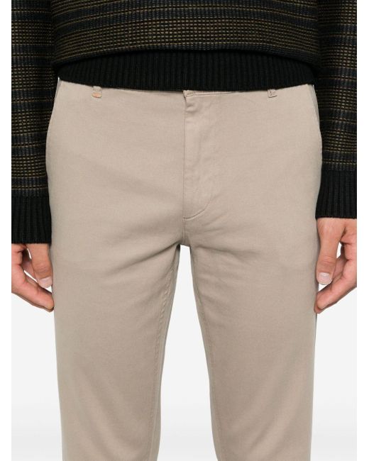 Boss Natural Twill-Weave Trousers for men