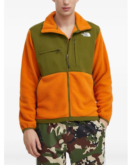 The North Face Orange Colour-Block Zip Jacket for men