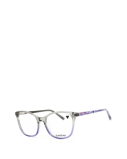 Bebe White Rectangle-Frame Glasses