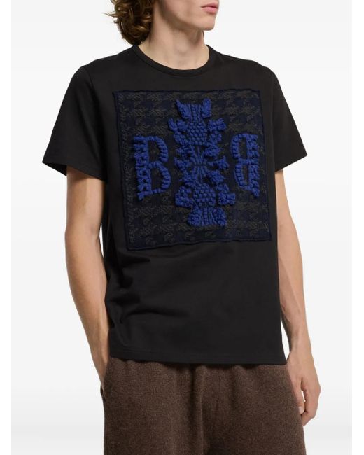 Barrie Black Logo-Patch T-Shirt