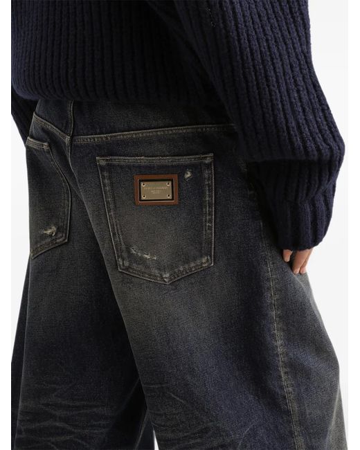Dolce & Gabbana Blue Denim Trousers for men
