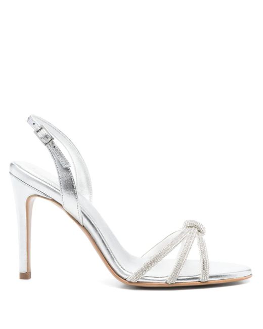 Ginissima White 95Mm Daisy Sandals