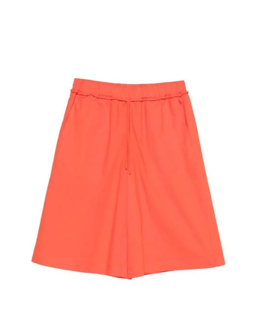 Pinko Red Short À Lien De Resserrage