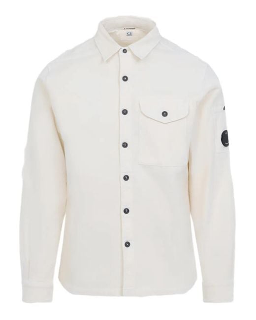 C P Company Overhemd Met Lens-Zak in het White voor heren