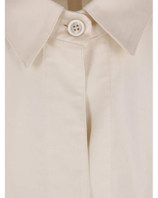 Dusan White Buttoned Pocket Coat
