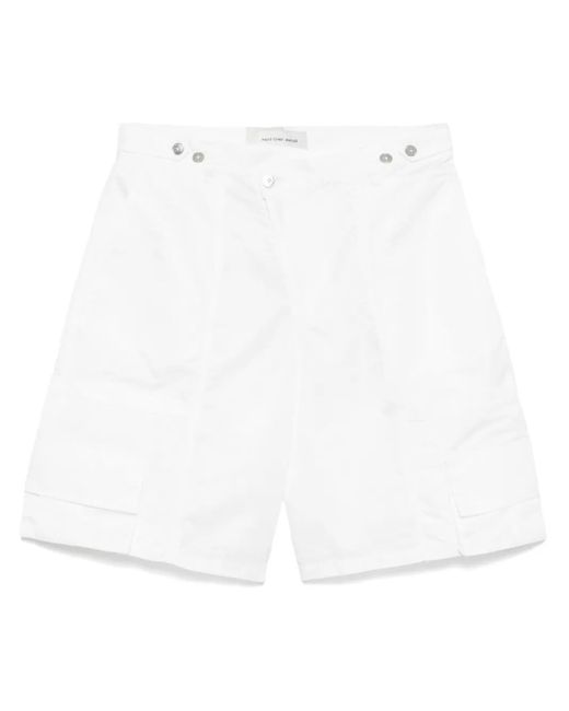 Feng Chen Wang Klassische Cargo-Shorts in White für Herren