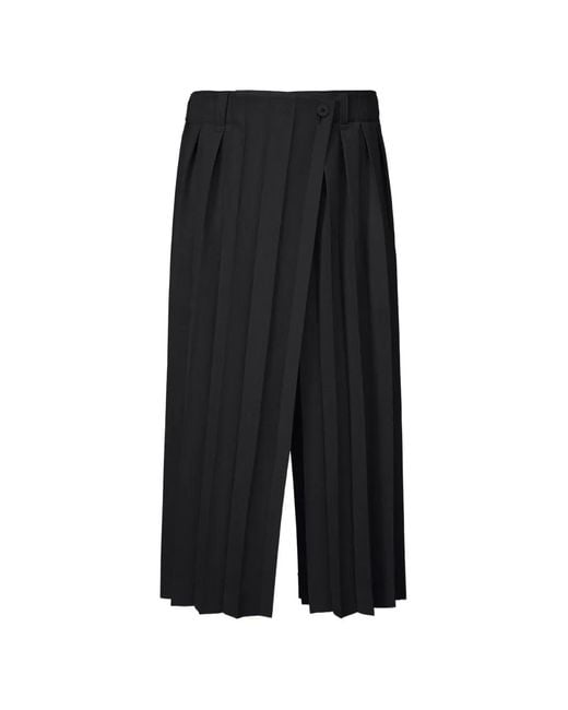 Homme Plissé Issey Miyake Black Edge Emsemble Pleated Wrapped-Design Trousers for men