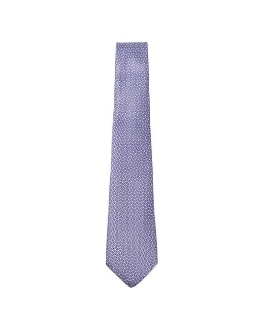 Canali Purple Patterned Tie for men