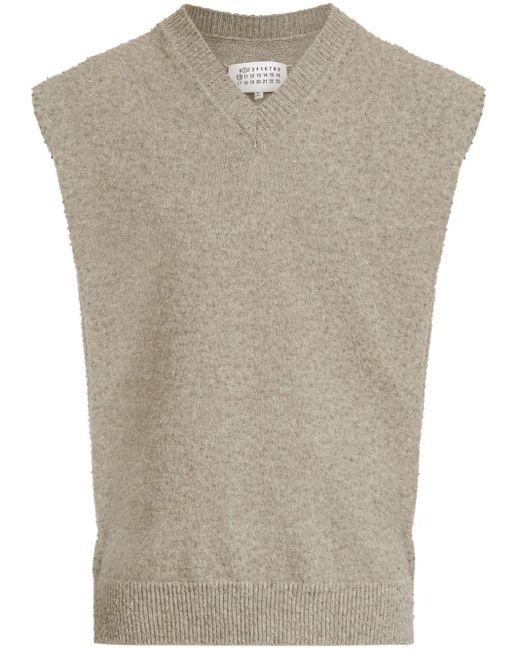 Maison Margiela Cut-Out Detailing Vest in Gray for Men | Lyst