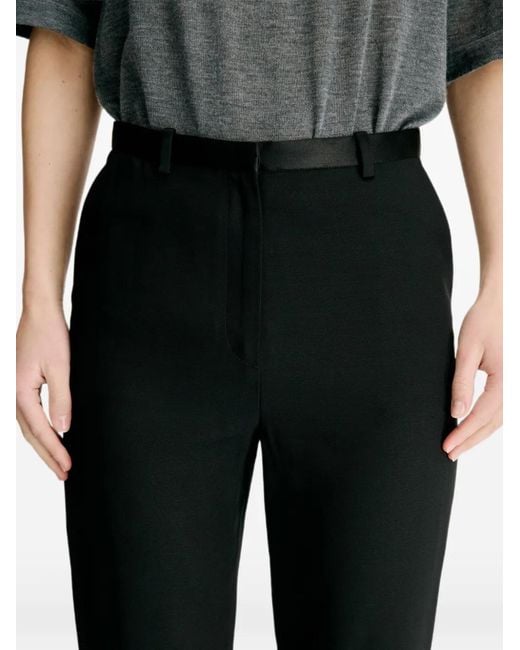Loulou de Saison Black Mahoney Lds Straight-Leg Trousers
