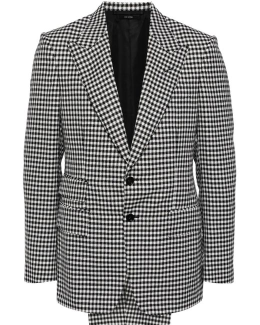 Tom Ford Black Check Suit Set for men
