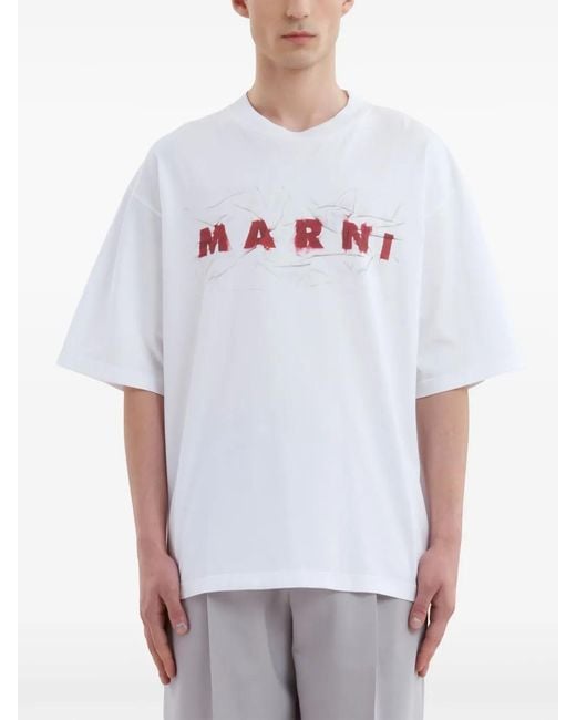 Marni White T-Shirts And Polos for men