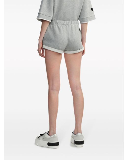 IRO Gray Emmy Organic-cotton Mini Shorts