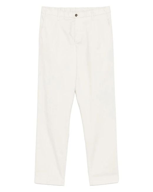 Corneliani White Straight-Leg Trousers for men