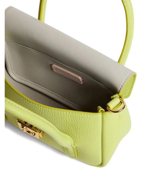 Coccinelle Yellow Mini Top-Handle Crossbody Bag