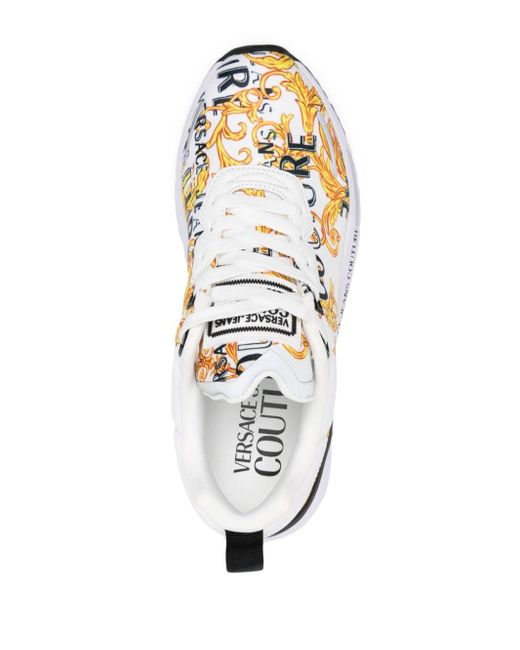Versace Dynamic Sneakers Met Logoprint in het White voor heren