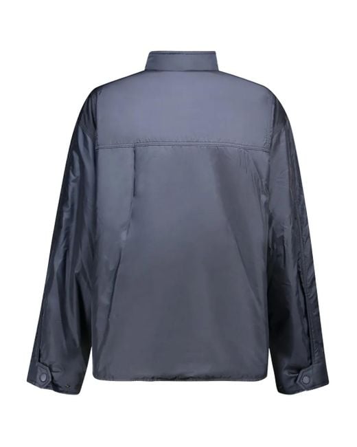 Aspesi Blue Alisha Padded Button-Fastening Jacket