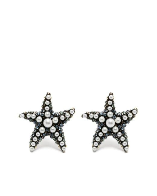 Swarovski White Idyllia Starfish Earrings