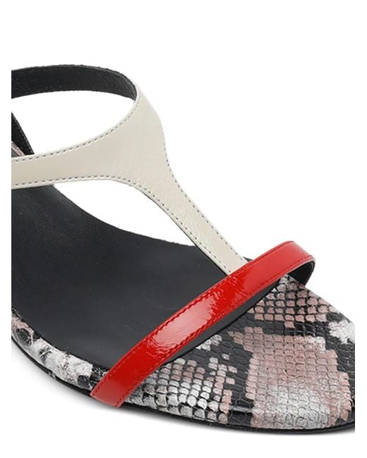 Angel Alarcon White Round-Toe Slingback Sandals