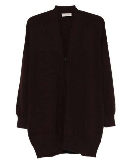 Bruno Manetti Black Buttoned Cardigan