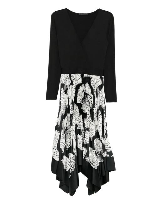 open lace back dress KARL LAGERFELD Paris Womens Dresses Dress,Black Cappucino,XS at Amazon  Women's Clothing store