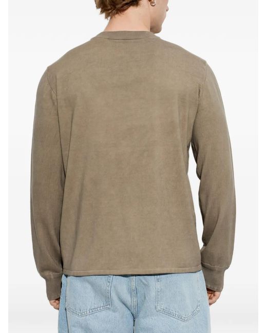 Rag & Bone Natural Crew-Neck Long-Sleeve Sweater for men