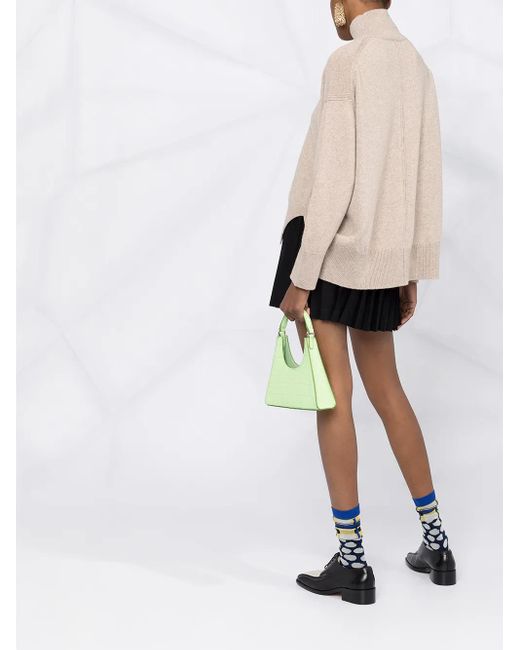 Barrie Natural Roll Neck Cashmere Jumper