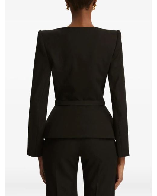 Oscar de la Renta Black Wool Jacket
