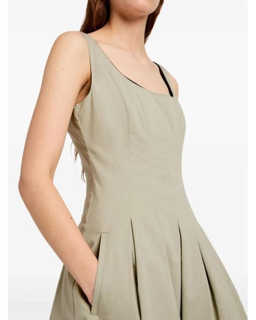 Proenza Schouler Geplooide Midi-Jurk in het Natural