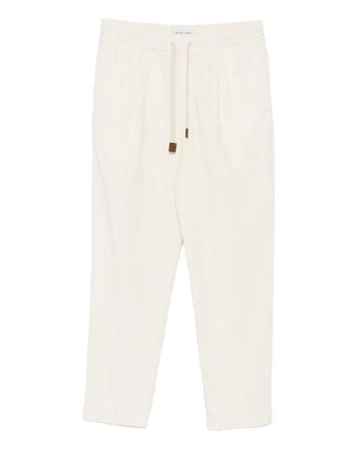 Jacob Cohen White Daniel Trousers for men
