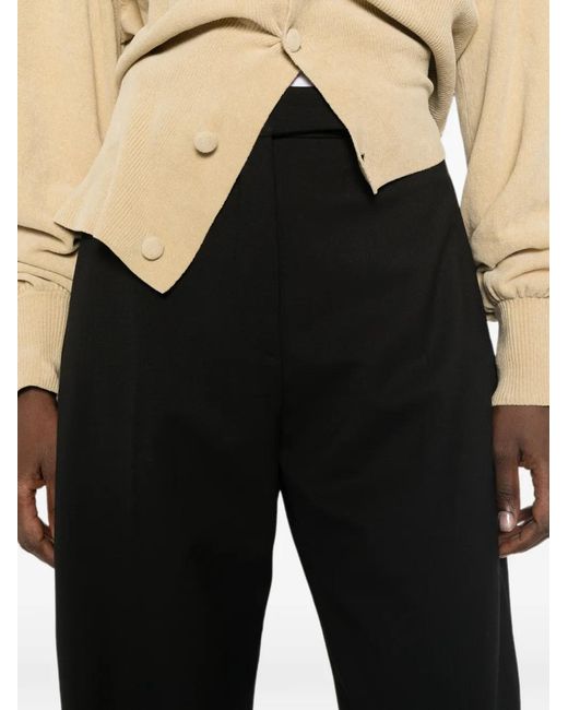 Thelatest Black E-Dina High-Waist Tailored Trousers