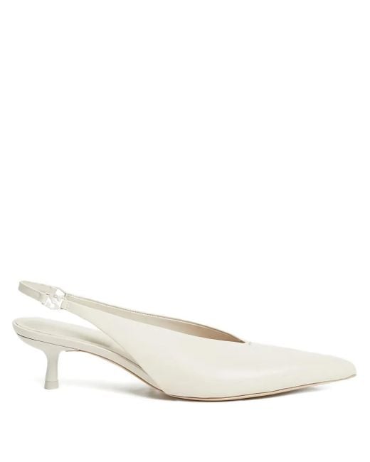 Jonathan Simkhai White 45Mm Slingback Kitten Heel Pumps