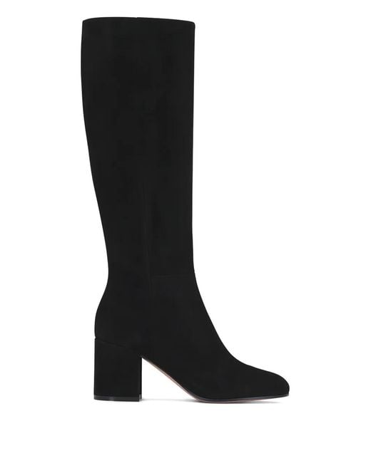 Gianvito Rossi Black Joelle Suede Knee-High Boots