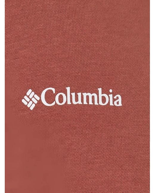 Columbia Red Logo-Print Hoodie for men