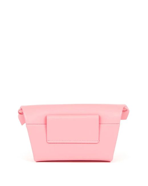 Maison Margiela Pink Snatched Leather Clutch Bag for men