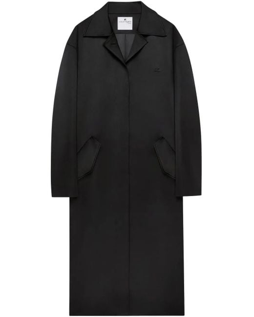 Courreges Black Cocoon Coat