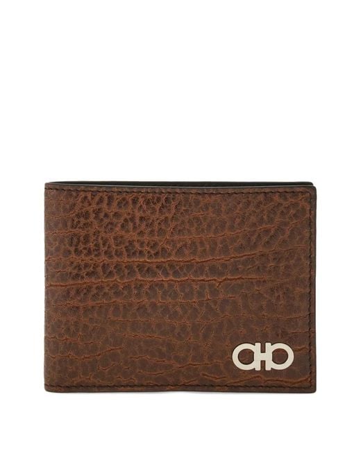 Ferragamo Brown Portefeuille Gancini for men