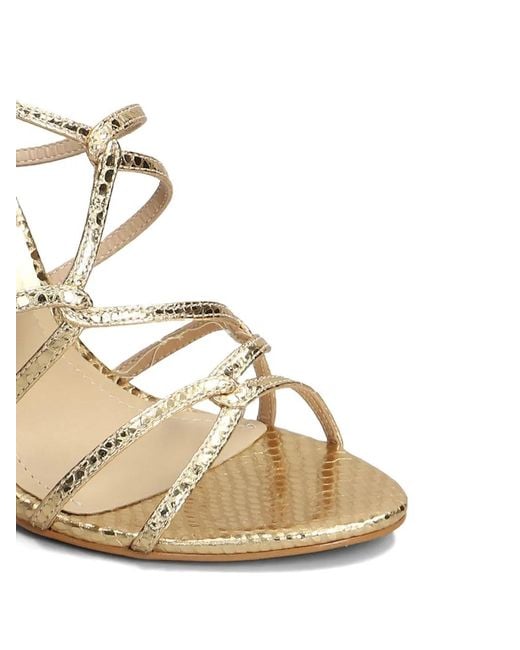 Werner Metallic Strappy Sandals