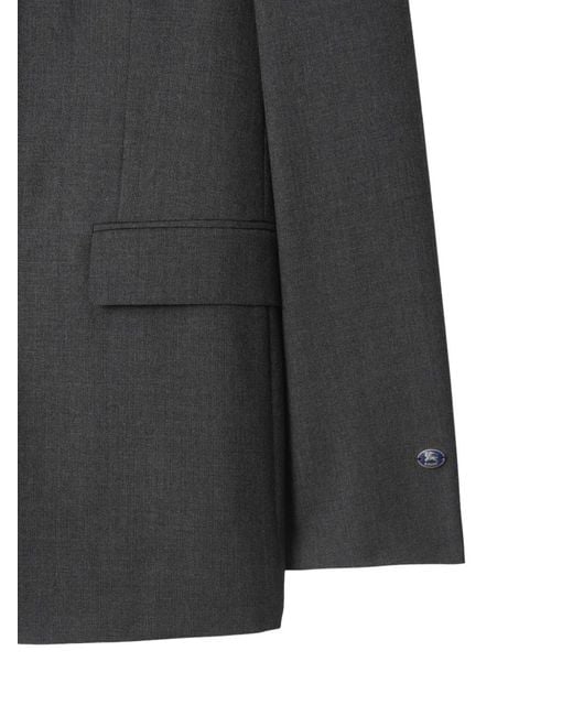 Burberry Black Single-Breasted Blazer for men