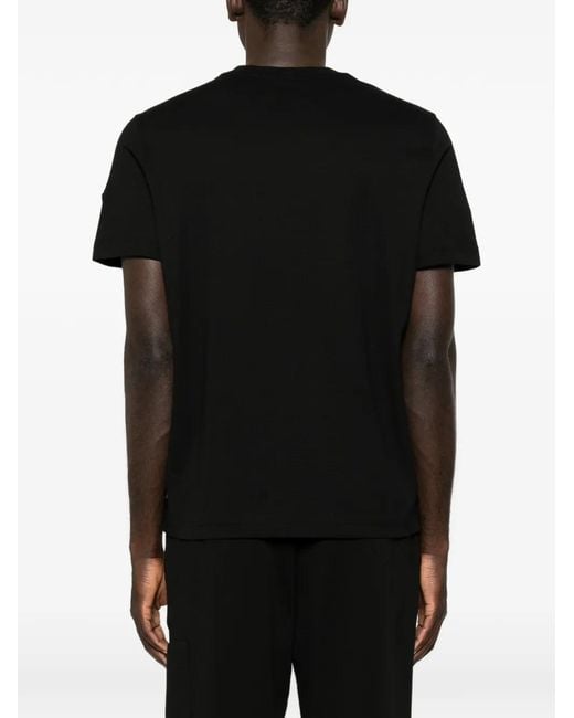 Moncler Black Chest-Pocket T-Shirt for men