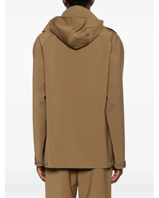 Chaqueta Con Capucha Lacoste de hombre de color Brown
