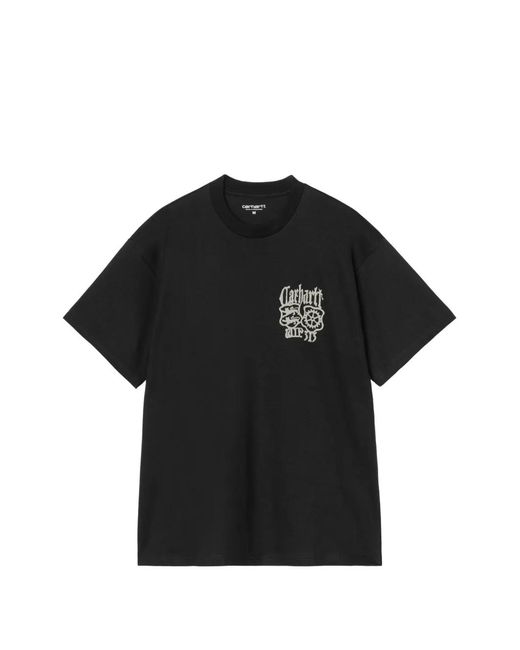 Carhartt Black Graphic-Print Round-Neck T-Shirt for men